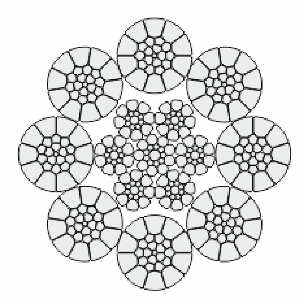 DIEPA X60 acélbetétes darukötél szerkezeti ábra https://texem.hu/darukotel-diepa-x6