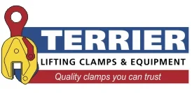 Terrier Clamps nehézipari emelőcsipesz gyártói logó | Texem A prémium minőségű holland nehézüzemi lemezmegfogókat és ipari csipeszeket gyártó Terrier Clamps hivatalos céglogója | Texem